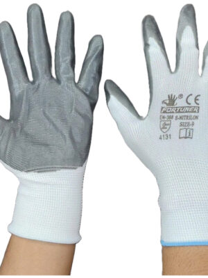 NYLON GRAY PVC COATE GLOVES